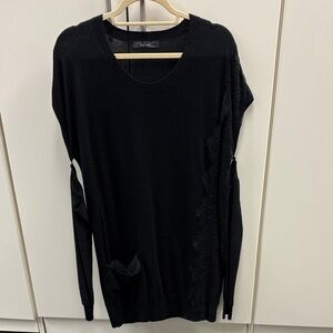 Chic Black Crew Neck Sweater